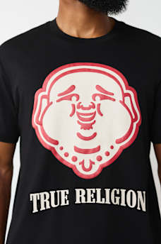 PUFF PRINT BUDDHA FACE TEE, image 3