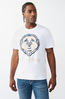 PUFF PRINT BUDDHA FACE TEE, image 2
