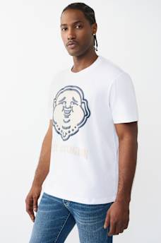 PUFF PRINT BUDDHA FACE TEE, image 3