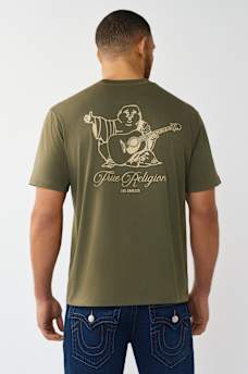 FILLED HORSESHOE SCRIPT GRAPHIC TEE