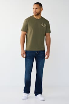 FILLED HORSESHOE SCRIPT GRAPHIC TEE