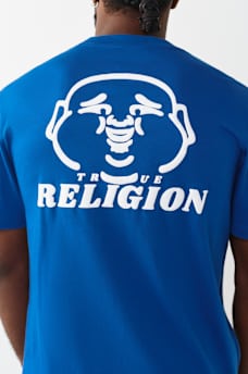 HAPPY BUDDHA FACE GRAPHIC TEE, image 1