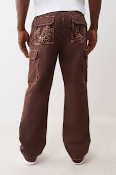 EMBROIDERED HORSESHOE CARGO PANT 