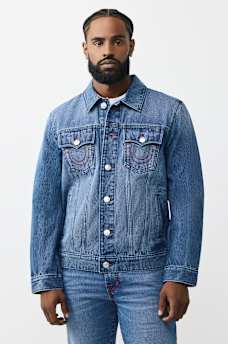 VESTE EN DENIM AVEC LOGO IMPRIM&Eacute;, image 2