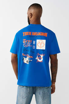 MULTI-LOGO APPLIQU&Eacute;  TEE