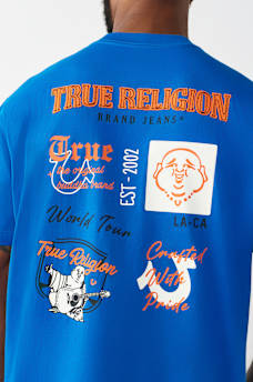 MULTI-LOGO APPLIQU&Eacute;  TEE