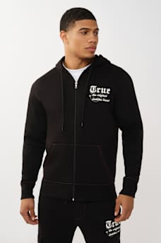 MULTI-LOGO APPLIQU&Eacute; ZIP HOODIE, image 2