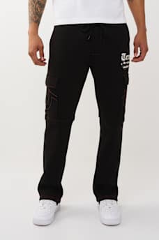 LOGO CARGO STRAIGHT LEG SWEATPANT, image 3