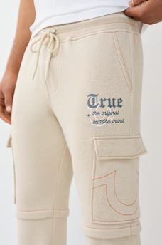 LOGO CARGO STRAIGHT LEG SWEATPANT, image 4
