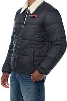 SHERPA COLLAR PUFFER JACKET