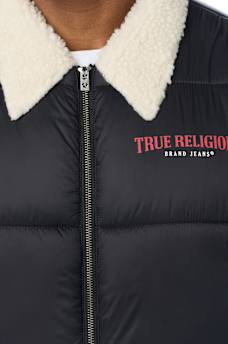 SHERPA COLLAR PUFFER JACKET