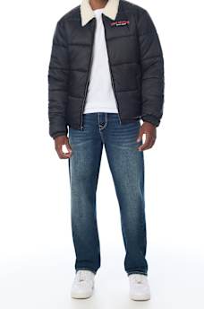SHERPA COLLAR PUFFER JACKET