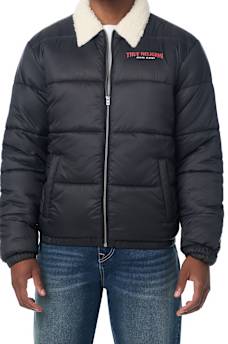 SHERPA COLLAR PUFFER JACKET