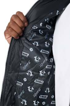 TRUE ALLOVER PRINT LINED PUFFER JACKET