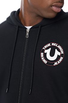 TRUE PUFF-PRINT ZIP HOODIE