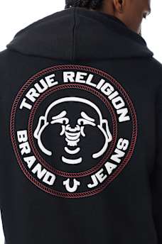 TRUE PUFF-PRINT ZIP HOODIE