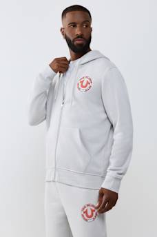 TRUE PUFF-PRINT ZIP HOODIE