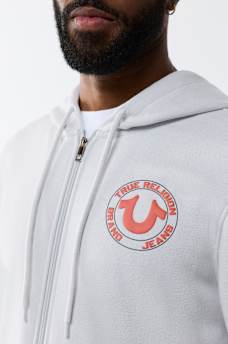 TRUE PUFF-PRINT ZIP HOODIE