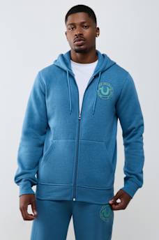 TRUE PUFF-PRINT ZIP HOODIE
