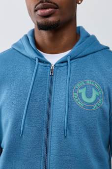 TRUE PUFF-PRINT ZIP HOODIE
