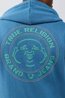 TRUE PUFF-PRINT ZIP HOODIE