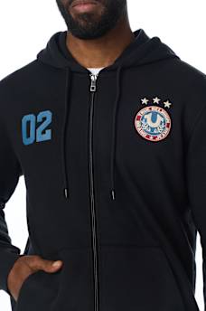 MULTI-LOGO ZIP HOODIE