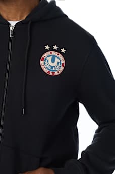 MULTI-LOGO ZIP HOODIE