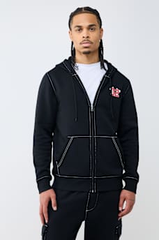 CONTRAST MFG ZIP HOODIE