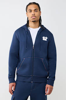 CONTRAST MFG ZIP HOODIE