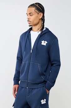 CONTRAST MFG ZIP HOODIE