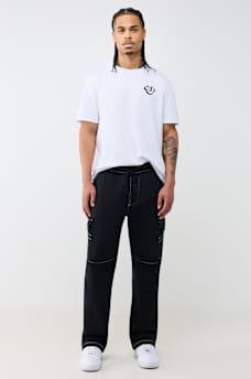 CONTRAST MFG CARGO SWEATPANT
