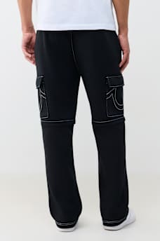 CONTRAST MFG CARGO SWEATPANT