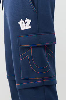 CONTRAST MFG CARGO SWEATPANT