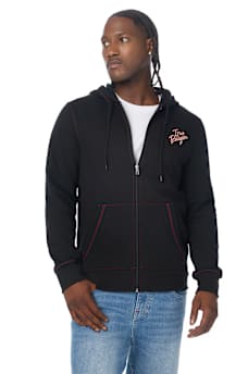 TRUE CONTRAST ZIP HOODIE