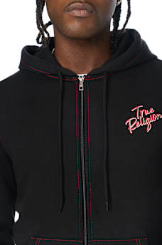 TRUE CONTRAST ZIP HOODIE