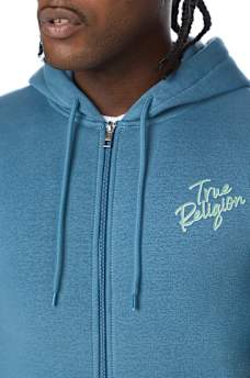 TRUE CONTRAST ZIP HOODIE