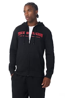 TRUE STITCH LOGO ZIP HOODIE