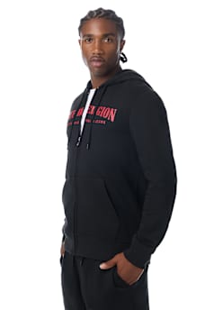 TRUE STITCH LOGO ZIP HOODIE