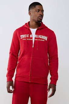 TRUE STITCH LOGO ZIP HOODIE