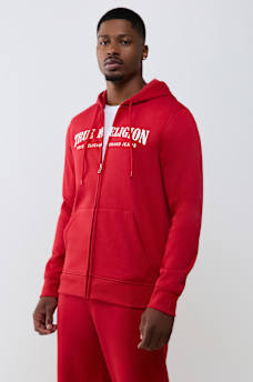 TRUE STITCH LOGO ZIP HOODIE