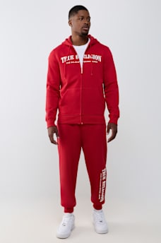 TRUE STITCH LOGO ZIP HOODIE