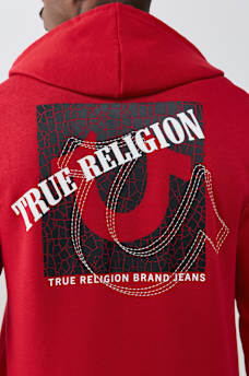 TRUE STITCH LOGO ZIP HOODIE
