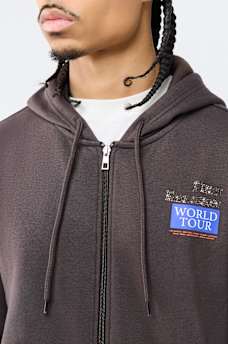 WORLD TOUR RHINESTONE ZIP HOODIE