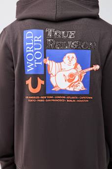 WORLD TOUR RHINESTONE ZIP HOODIE