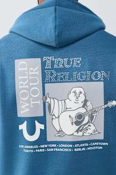 WORLD TOUR RHINESTONE ZIP HOODIE