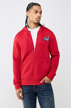 WORLD TOUR RHINESTONE ZIP HOODIE