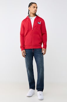 WORLD TOUR RHINESTONE ZIP HOODIE