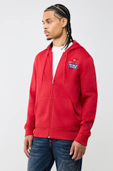WORLD TOUR RHINESTONE ZIP HOODIE