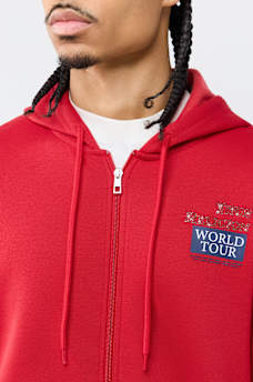 WORLD TOUR RHINESTONE ZIP HOODIE