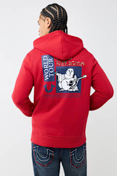WORLD TOUR RHINESTONE ZIP HOODIE